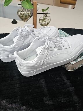 Puma White Low-Top Sneakers